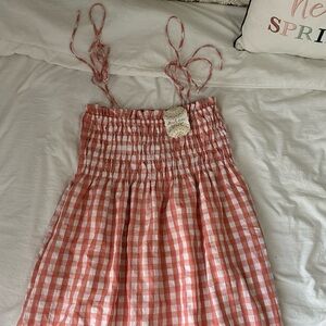 Checkered pink ALTAR’D STATE dress